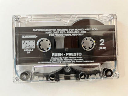 RUSH - Presto   Rare U.S. Promotional Only Cassette LP