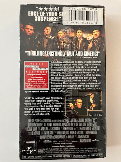 U-571 - VHS Videocassette   NEW / Factory Sealed