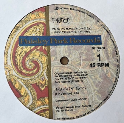 PRINCE - Sign 'O'The Times     Canadian Promotional 12" Maxi-Single