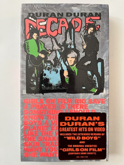 Duran Duran - Decade   U.S. VHS Videocassette   NEW/ Sealed