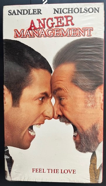 Anger Management - VHS Videocassette   Factory Sealed / NEW