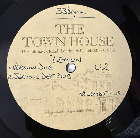 U2 - Lemon Remixes  SUPER RARE UK 4-Track Metal Acetate