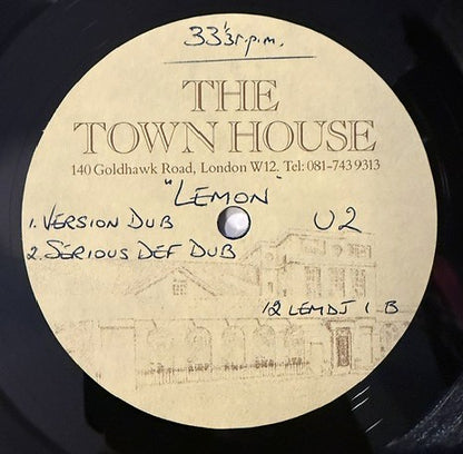 U2 - Lemon Remixes  SUPER RARE UK 4-Track Metal Acetate