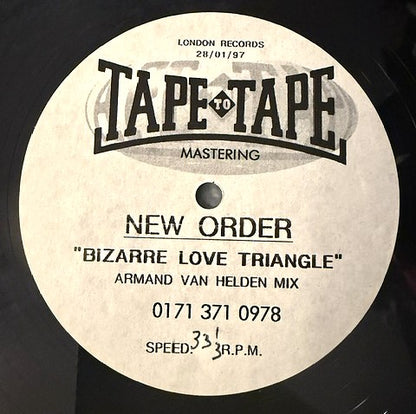 New Order - Bizarre Love Triangle U.K. 12" Studio Acetate