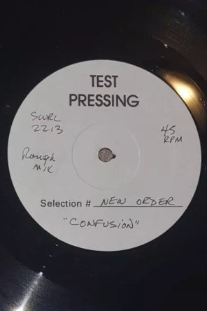 NEW ORDER - Confusion    RARE US 12" Test Pressing  Streetwise