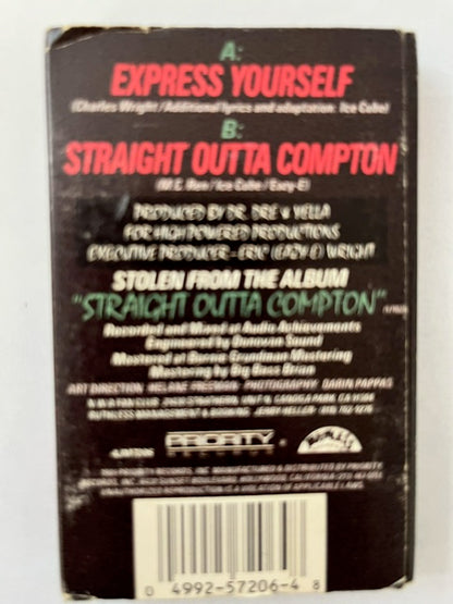 N.W.A. -  Express Yourself   U.S. Cassette Single