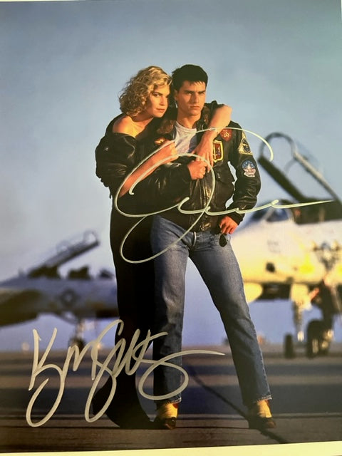 Top Gun - Tom Cruise & Kelly McGillis - Hand Signed 8 x 10 Photo