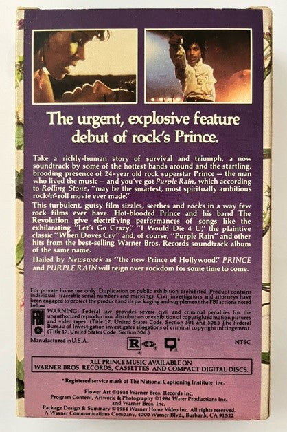 Prince - Purple Rain   Rare BETAMAX Cassette NOT VHS