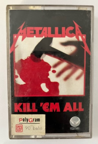 Metallica - Kill 'Em All      RARE Thailand Import Cassette LP