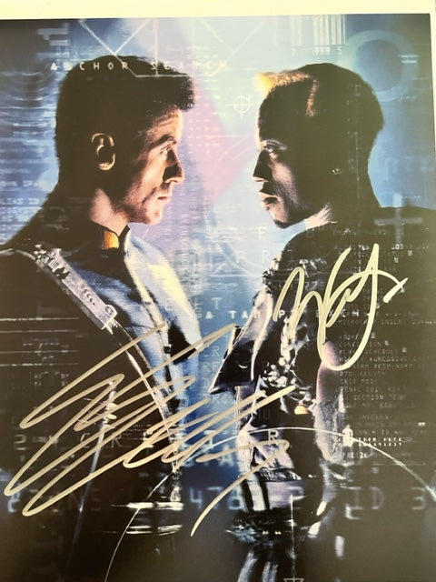 Demolition Man - Sly Stallone & Wesley Snipes - Hand Signed 8 x 10 Photo