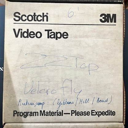 ZZ Top - Velcro Fly   RARE 1" Studio Master Video Reel Swiss Import