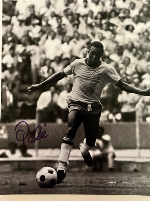 PELE - Soccer Great - Hand Signed 8 x 10 Photo