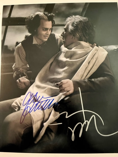 Sweeney Todd - Alan Rickman & Johnny Depp Hand Signed 8 x 10 Photo