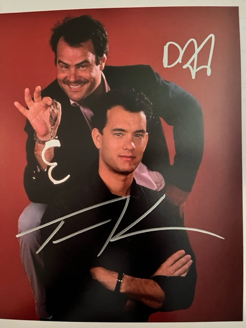 DRAGNET - Dan Aykroyd & Tom Hanks - Hand Signed 8 x 10 Photo