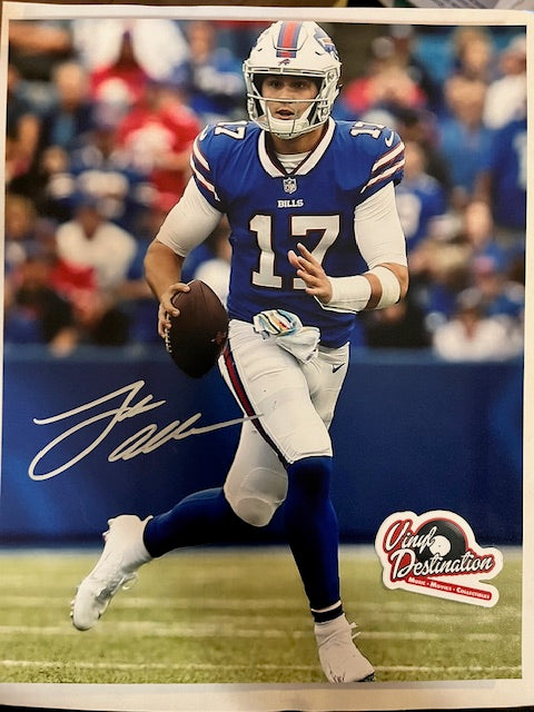 Josh Allen- Buffalo Bills Star Quarterback  Hand Signed 8 x 10 Photo