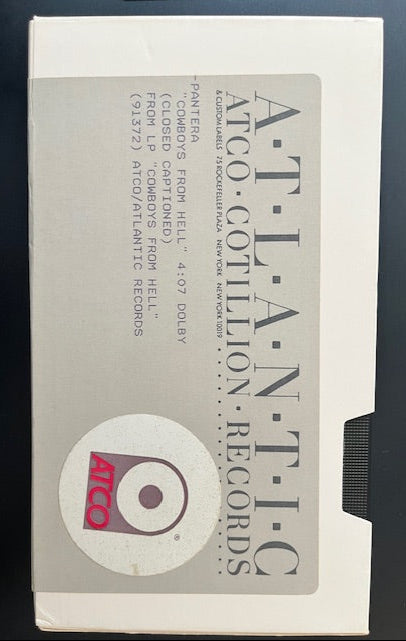 Pantera - Cowboys From Hell  Promotional Only VHS Video Single