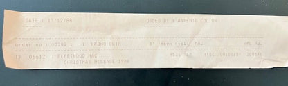 Fleetwood Mac - Christmas Message 1988   RARE 1" Master Video