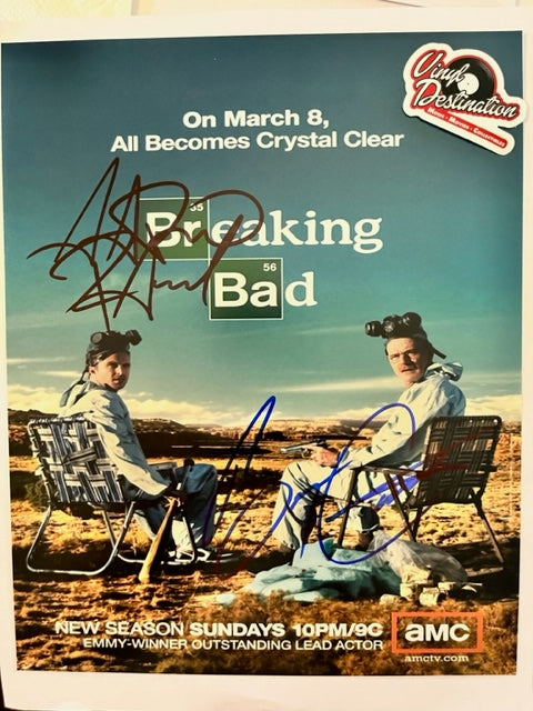Breaking Bad - Cast Signed 8 x 10 Photo   Bryan Cranston & Aaron Paul