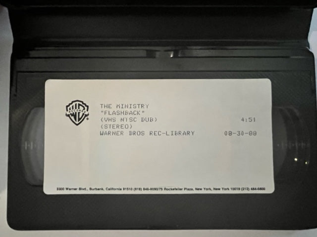 Ministry - Flashback - VERY RARE Promotional ONLY VHS Video Single