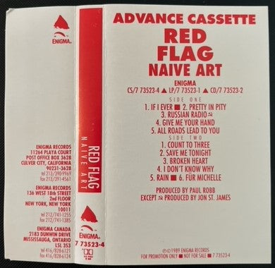 Red Flag - Naive Art - Very Rare Advance Promo Only Cassette LP