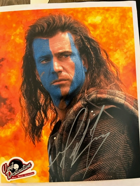 Mel Gibson - William Wallace - Braveheart - Hand Signed 8 x 10 Photo