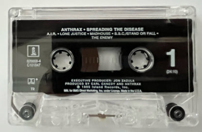 ANTHRAX - Spreading The Disease   Canadian Import Cassette LP