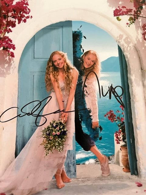 Mamma Mia - Cast Signed 8 x 10 Photo  Amanda Seyfried & Meryl Streep