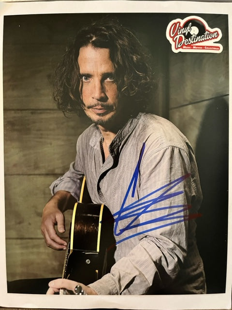 Chris Cornell - Soundgarden - Audioslave - Hand Signed 8 x 10 photo