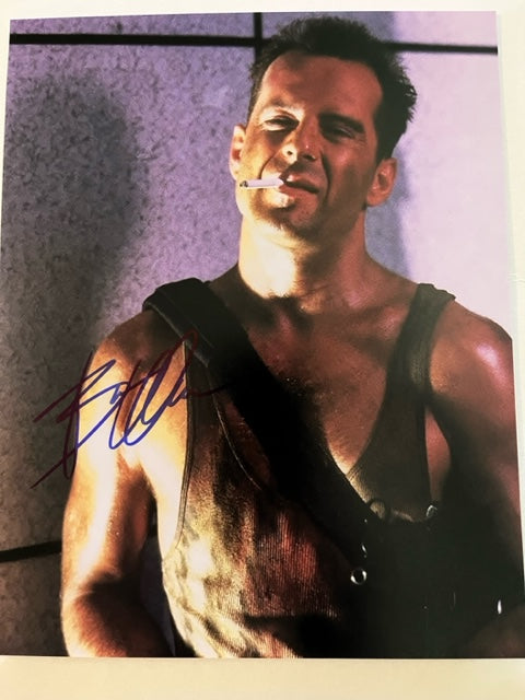 Die Hard - Bruce Willis - Hand Signed 8 x 10 Photo