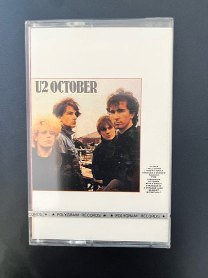 U2 - October  Extremely RARE Taiwanese Import Cassette LP