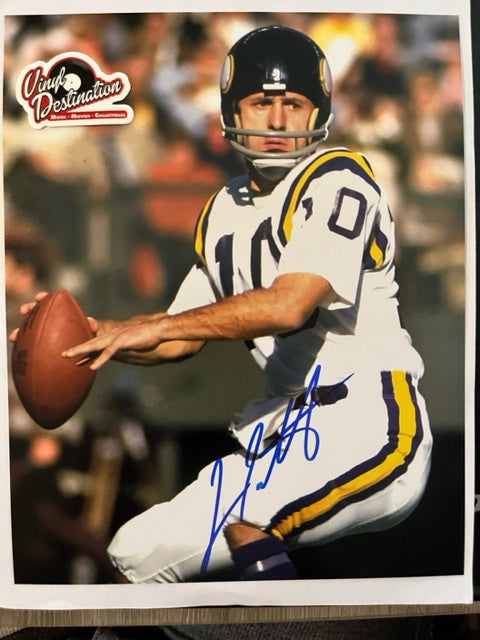 Fran Tarkenton - NFL Star Quarterback - Minnesota Vikings - Hand Signed 8 x 10 Photo