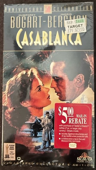 Casablanca - VHS Videocassette   NEW / Sealed