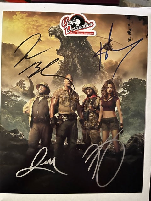 JUMANJI: Welcome To The Jungle - Cast Signed 8 x 10 Photo