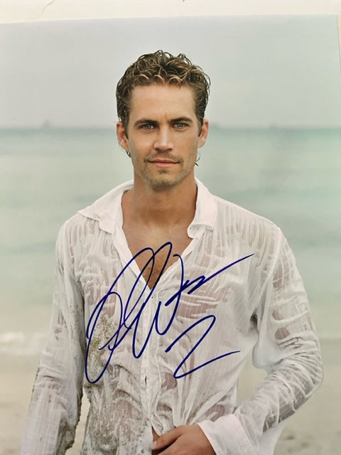 Paul Walker - Fast & The Furious - Hand Signed 8 x 10 Photo