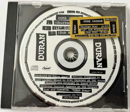 Duran Duran - Come Undone   RARE 4-Track Promo Only CD Single