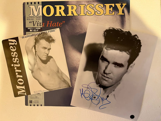 Morrissey / Smiths - Viva Hate RARE Japanese LP / 7" Promo / Signed 8 x 10 Photo