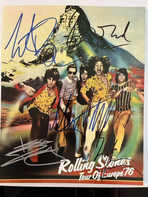 THE ROLLING STONES - Fully Signed 8 x 10 Photo