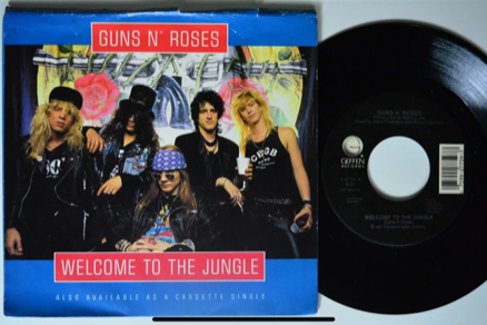 Guns-N-Roses - Welcome To The Jungle - U.S. 7" Single With Sleeve