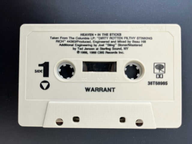 Warrant - Heaven   U.S. Cassette Single