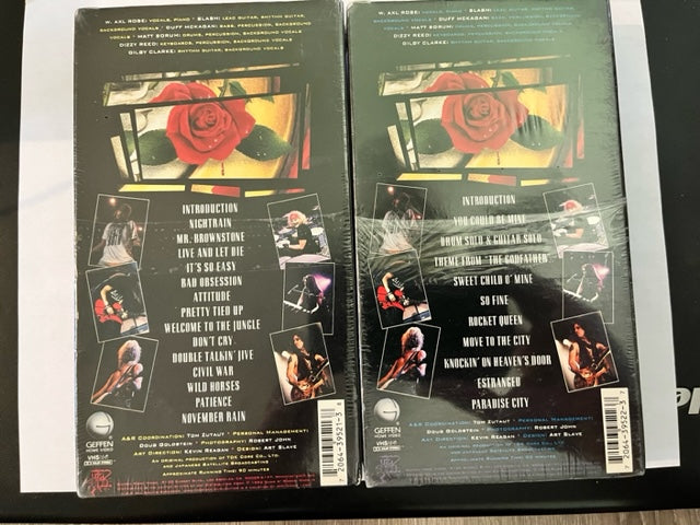 Guns-N-Roses - Use Your Illusion 1 & 2 - VHS x 2 - Factory Sealed - NEW