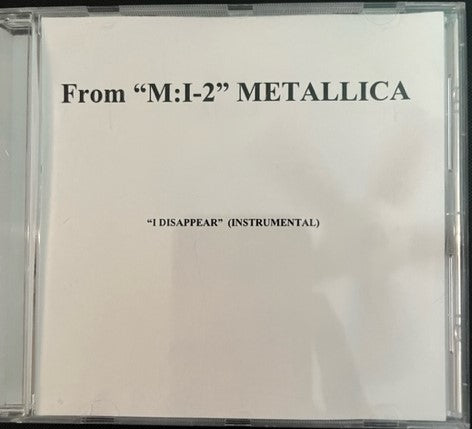 METALLICA - I Disappear (Instrumental) - RARE Test Pressing CDr