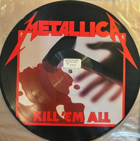 Metallica - Kill 'Em All         RARE Numbered U.S. Picture Disc LP