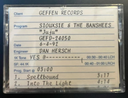 Siouxsie & The Banshees - JuJu     Very RARE Studio Only DAT Master Cassette