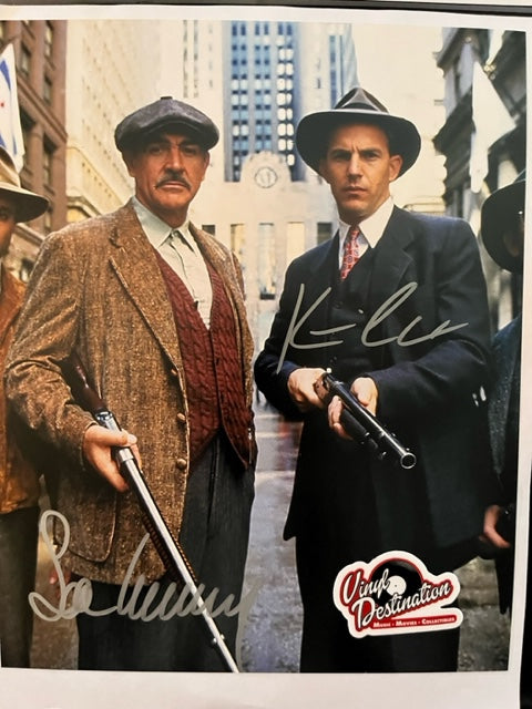 The Untouchables - Sean Connery & Kevin Costner Hand Signed 8 x 10 photo