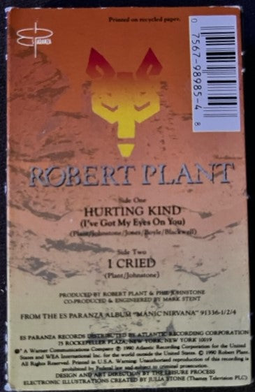 Robert Plant - Hurting Kind     U.S. Cassette Single