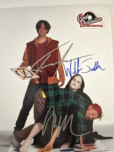 Bill & Ted's Bogus Journey - Cast Signed 8 x 10 Photo