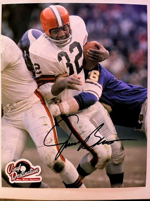 Jim Brown - NFL Legend   Hand Signed 8 x 10 Photo