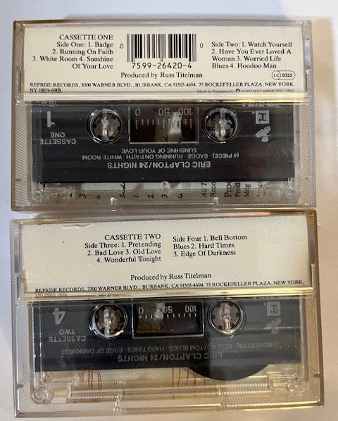 Eric Clapton - 24 Nights European Import 2x Cassette LP