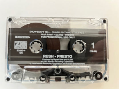 RUSH - Presto   Rare U.S. Promotional Only Cassette LP