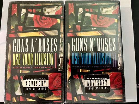 Guns-N-Roses - Use Your Illusion 1 & 2 - VHS x 2 - Factory Sealed - NEW